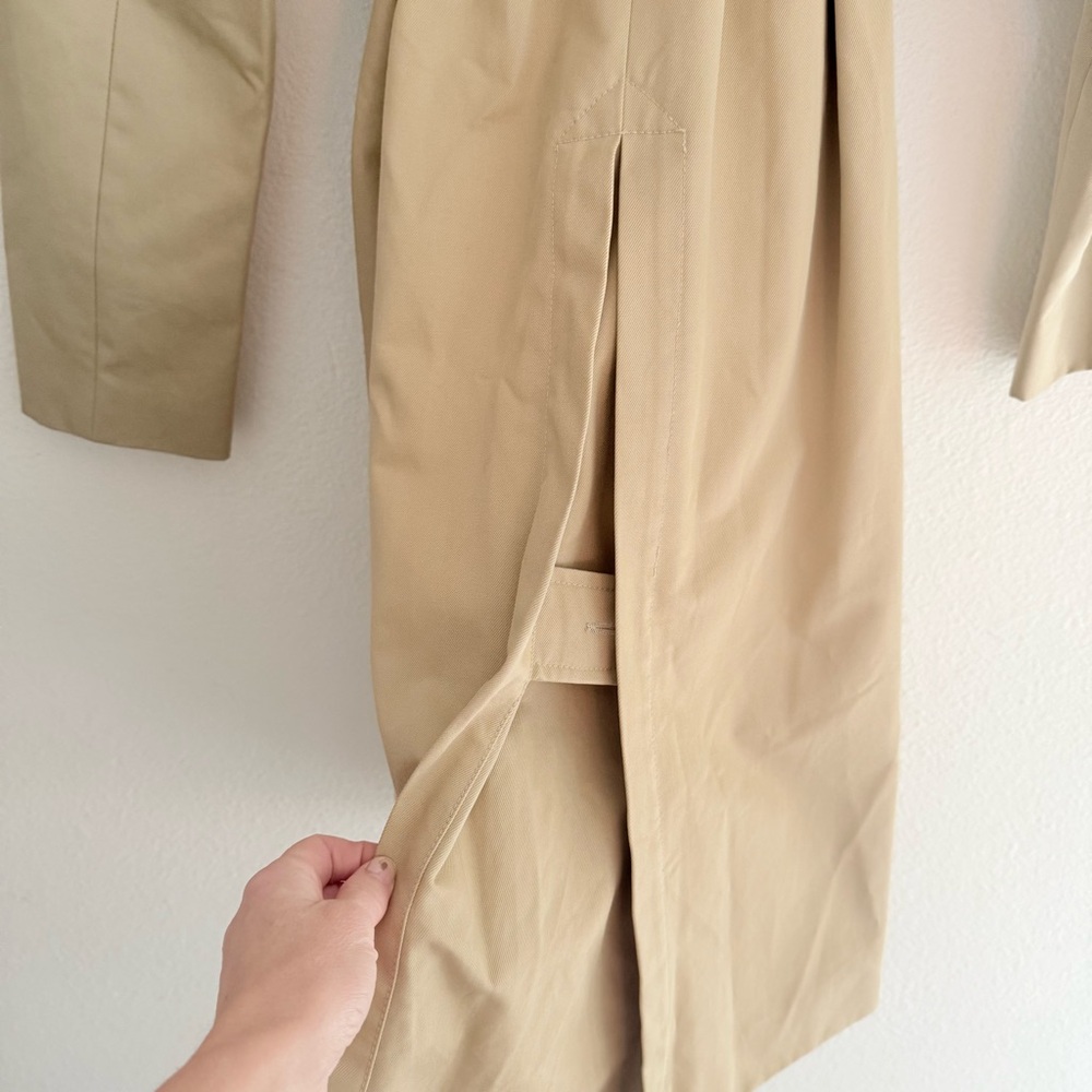 Cuyana Original Classic Belted Khaki Trench Coat Sz S / M Made in Italy - Picture 5 of 14